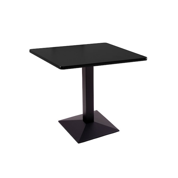 30" 217 Black Table, 30" x 30" Square Top